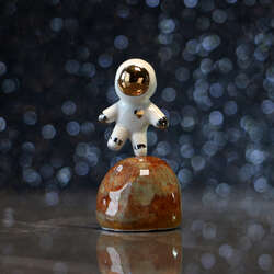 Bounding Heart Astronaut Figurine